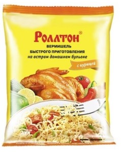 Вермишель б/п РОЛЛТОН 60 гр. Курица пак.