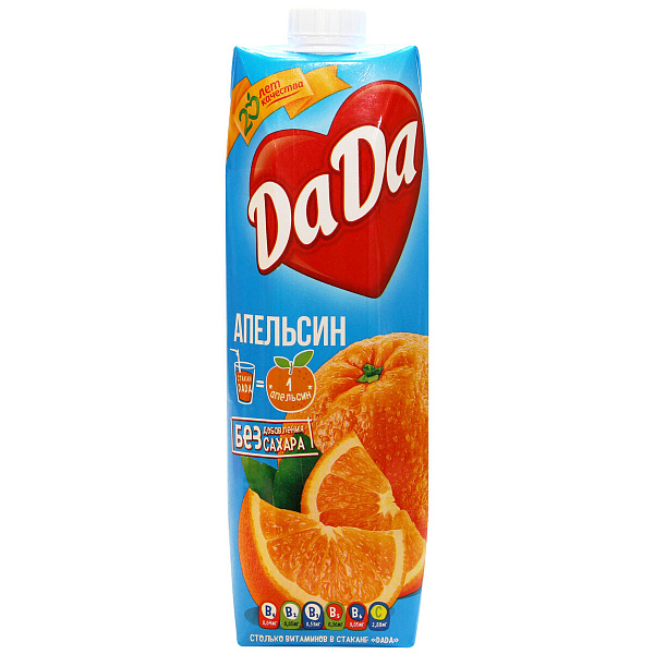 Нектар ДАДА 950 мл. Апельсин