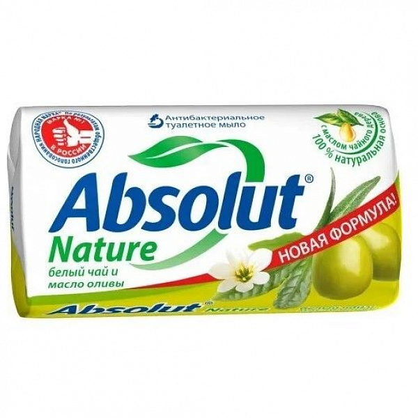 Мыло ABSOLUT 90 гр. Белый чай и масло оливы