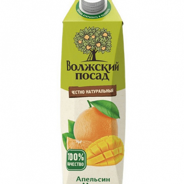 Нектар ВОЛЖСКИЙ ПОСАД 1 л. Апельсин, манго (ОСП Челябинское)