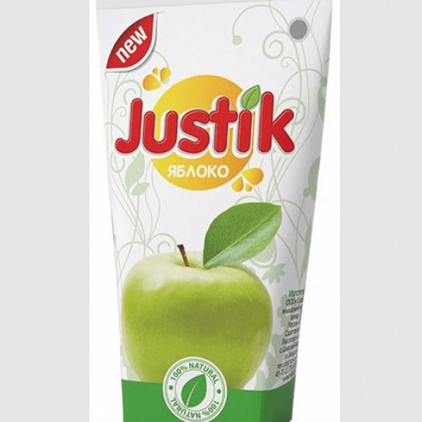 Нектар Justik яблоко 0,2л