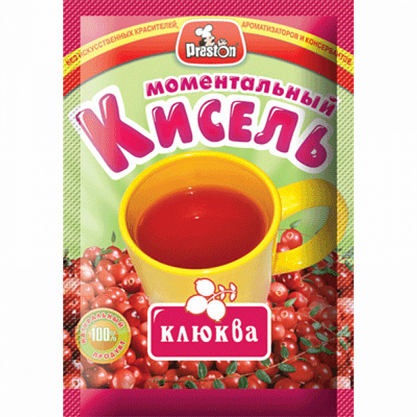 Кисель ПРЕСТОН 30 гр клюква*30