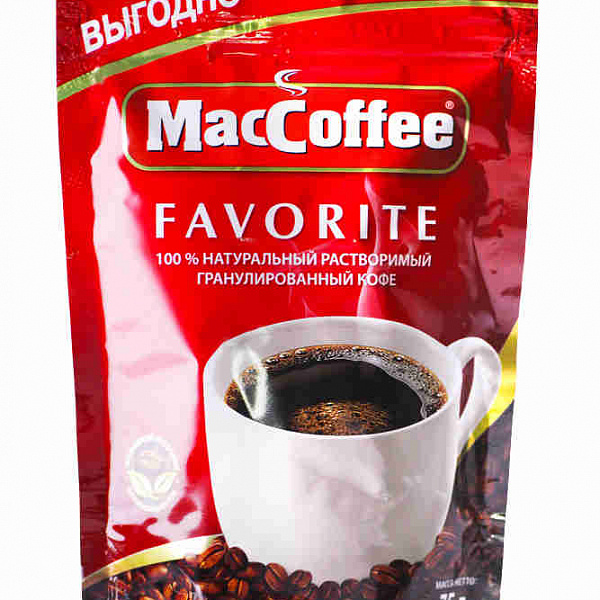 Кофе раств. MACCOFFEE 75 гр. Фаворит д/п