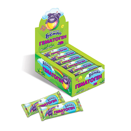 Гематоген БЕГЕМОТИК БОНДИ 40 гр.