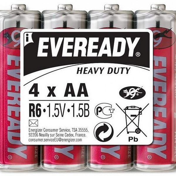 Батарейки eveready hd r06 аа 4 шт