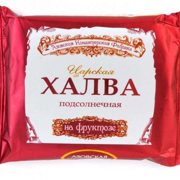 Халва АЗОВСКАЯ КФ 180 гр. Царская На фруктозе