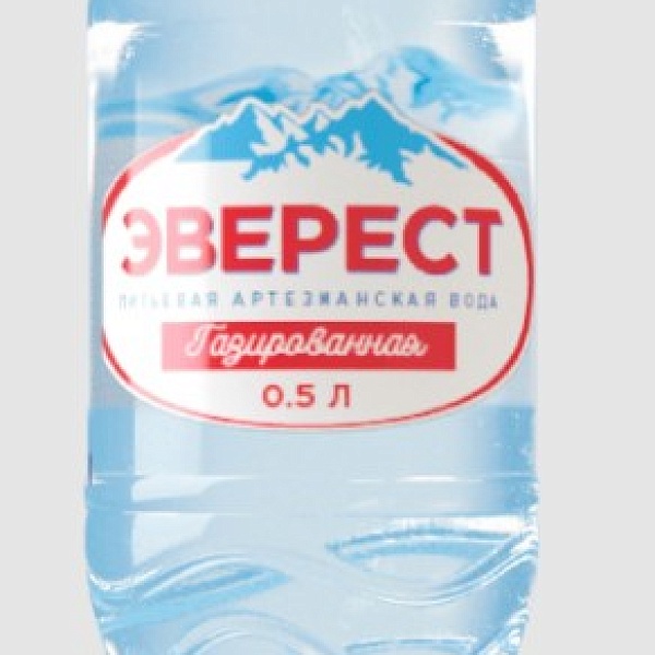 Питьевая вода газ. Эверест 0,5 л