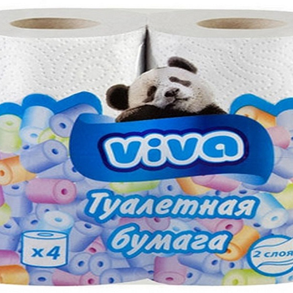 Туалетная бумага VIVA 300 гр. 2 слоя 4 шт.